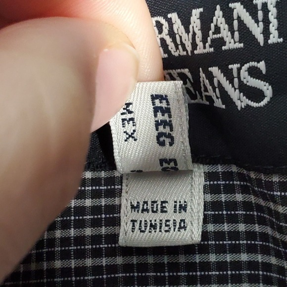 Armani Jeans Men‎ Plaid Button Up Shirt Size XXL Long Sleeve Office Career - Picture 6 of 12